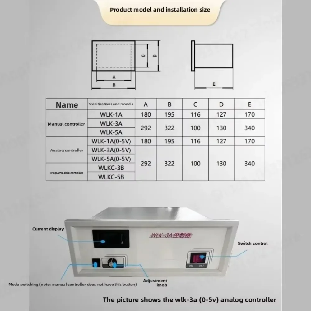 WLK-3A Manual Tension Magnetic Particle Loading Controller Analog Programmed Control Instrument