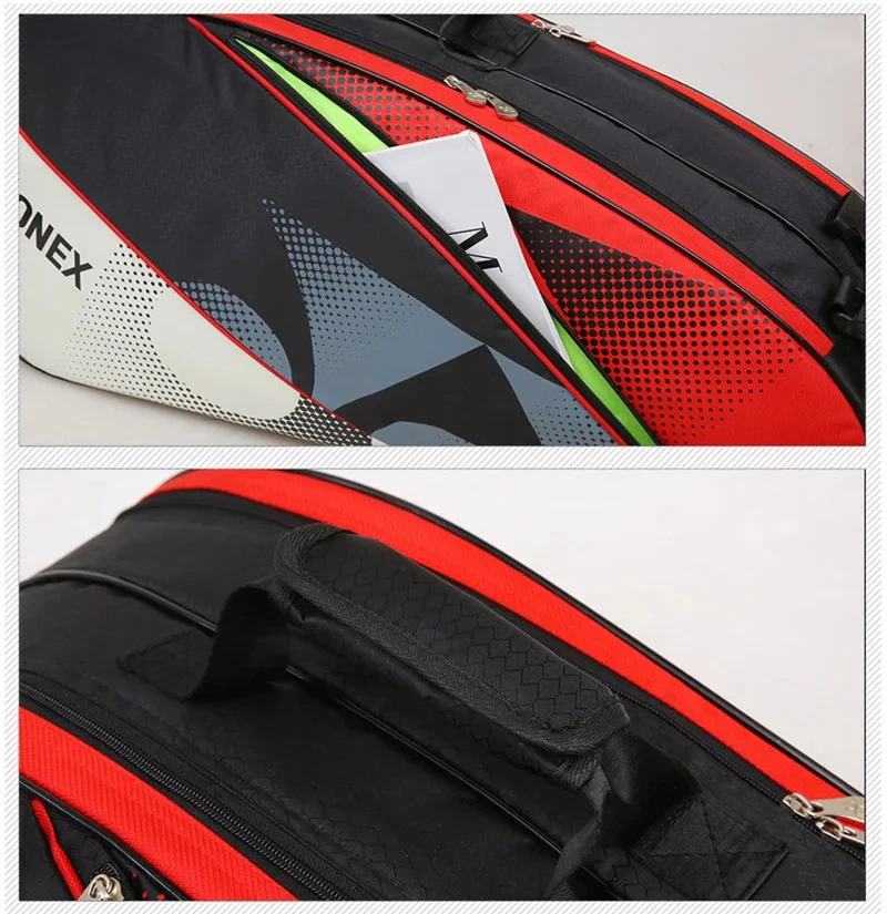 YONEX-Sac à dos de badminton professionnel avec compartiment à chaussures, véritable sac de sport unisexe, contenir la plupart des accessoires de badminton