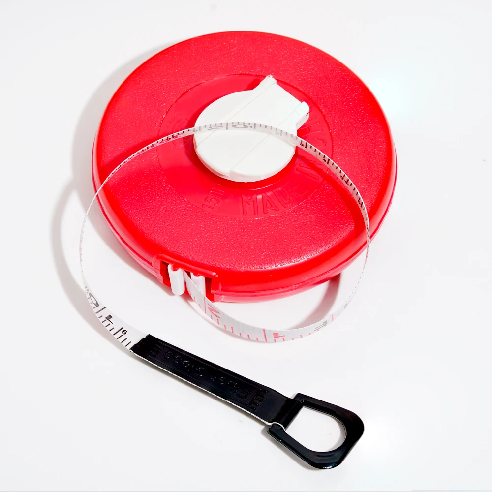 10/20/30/50/100M Waterproof And Abrasion Tape Measure Disc Flexible Ruler Fiber Measuring Tape Engineering Measuring Tools