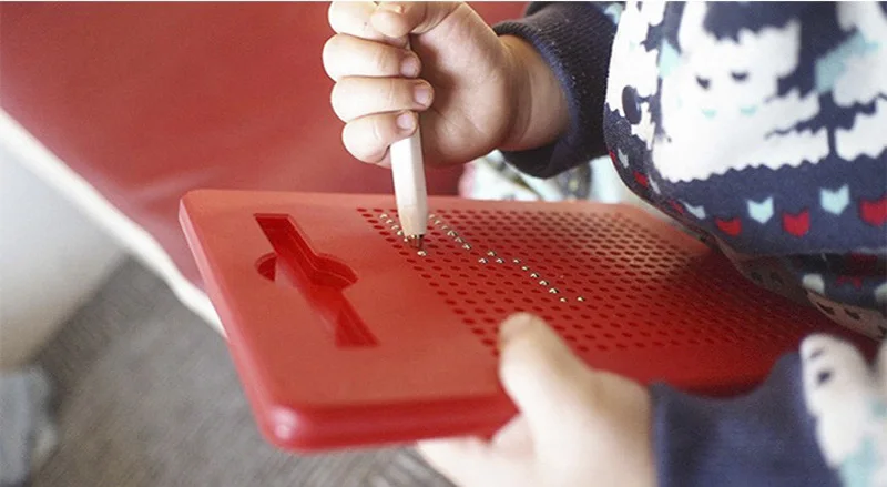 Magnetic Drawing Board Ball Sketch Pad Tablet with Magnet Pen Kids Learning Educational Toys for Children Gift Magpad Creative