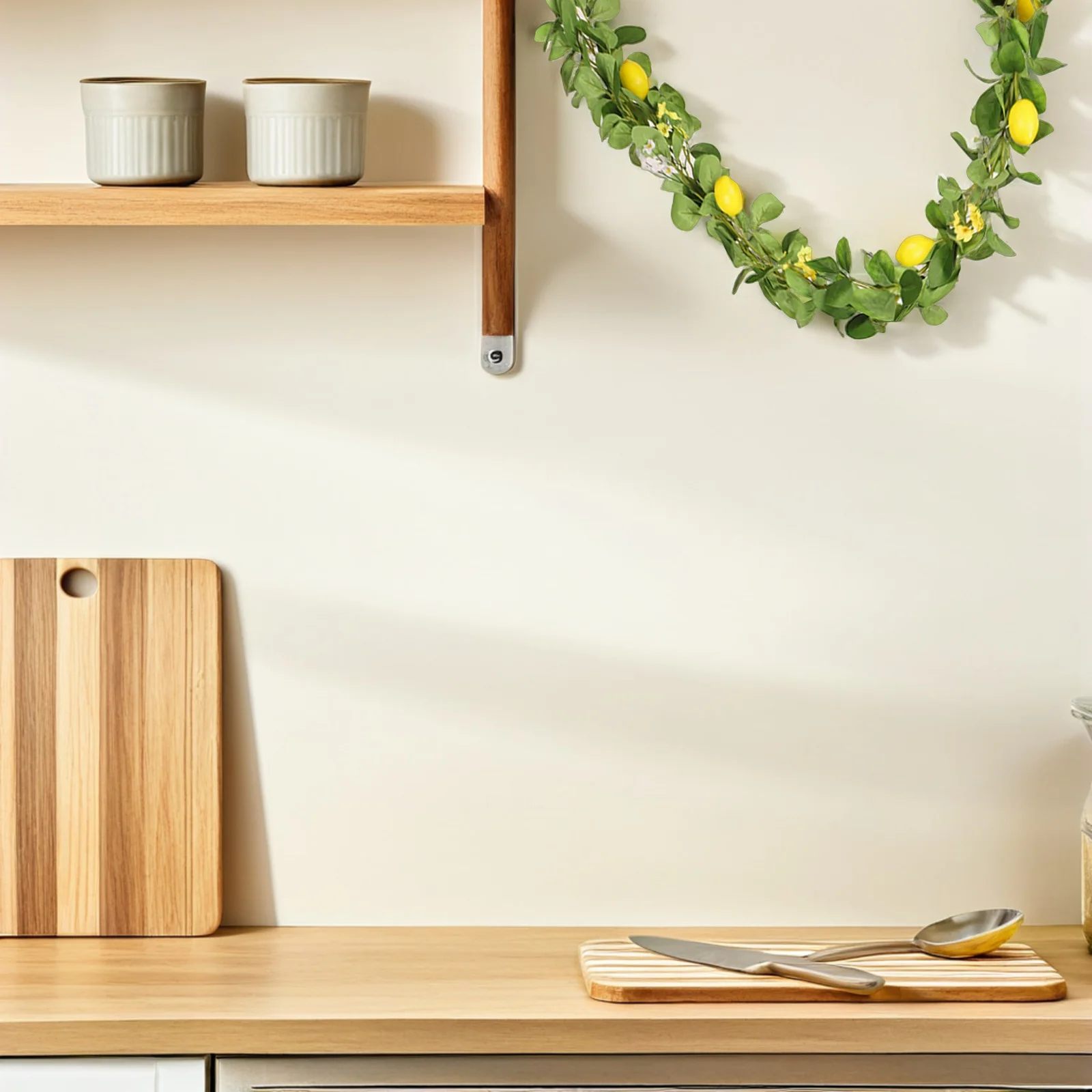 

Lemon Garland for Front Door Artificial Fruit Rattan Decor Full Natural Look Simulation Vine for Indoor Outdoor Wedding