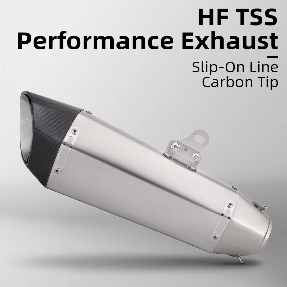 

Original Motorcycle Exhaust Suitable for R3 MT07 Z400 MT09 mt07 mt09 motorcycle HF TSS Krat universal tail exhaust 51mm caliber