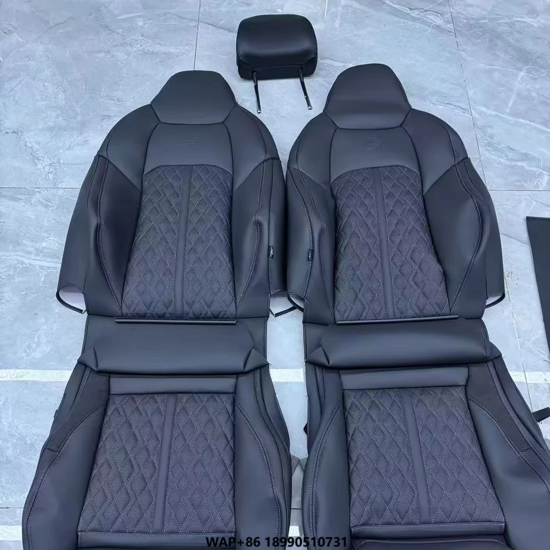 Car Luxury Sport Racing Seat Custom Carbon Fiber Panel Leather Cover Bucket Upgrade RS Seats for A3 A4 A5 A6 A7 Q3 Q5