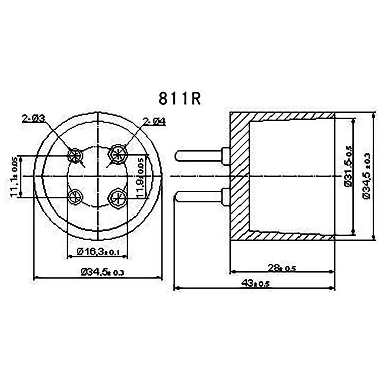金メッキ真空管アンプ,4ピンチューブベース,811r,u4a,300b,811,2a3,274,5z3,5u4g,4個