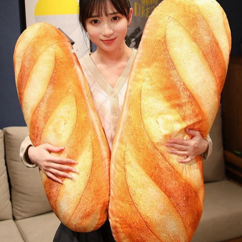 100cm Butter Bread Plush Dolls Super Large Soft Simulated Bread Pillow Anime Figure Soft Stuff Delicious Food Cushion Plush Toys