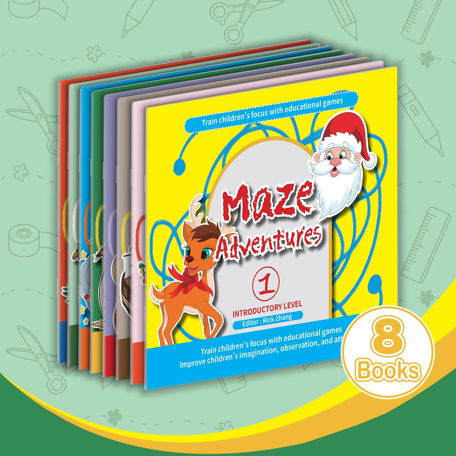 Kids Early Education Maze Game Book, Fun Brain Training, Improve Concentration & Logical Thinking, Cultivate Fine Motor Skills