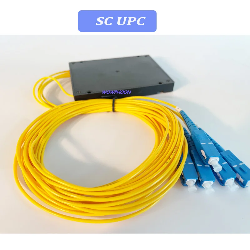 Волоконно-оптический сплиттер, SC, FC, 1x4, FTTH, тип ABS, UPC, разъем UPC, индивидуальный