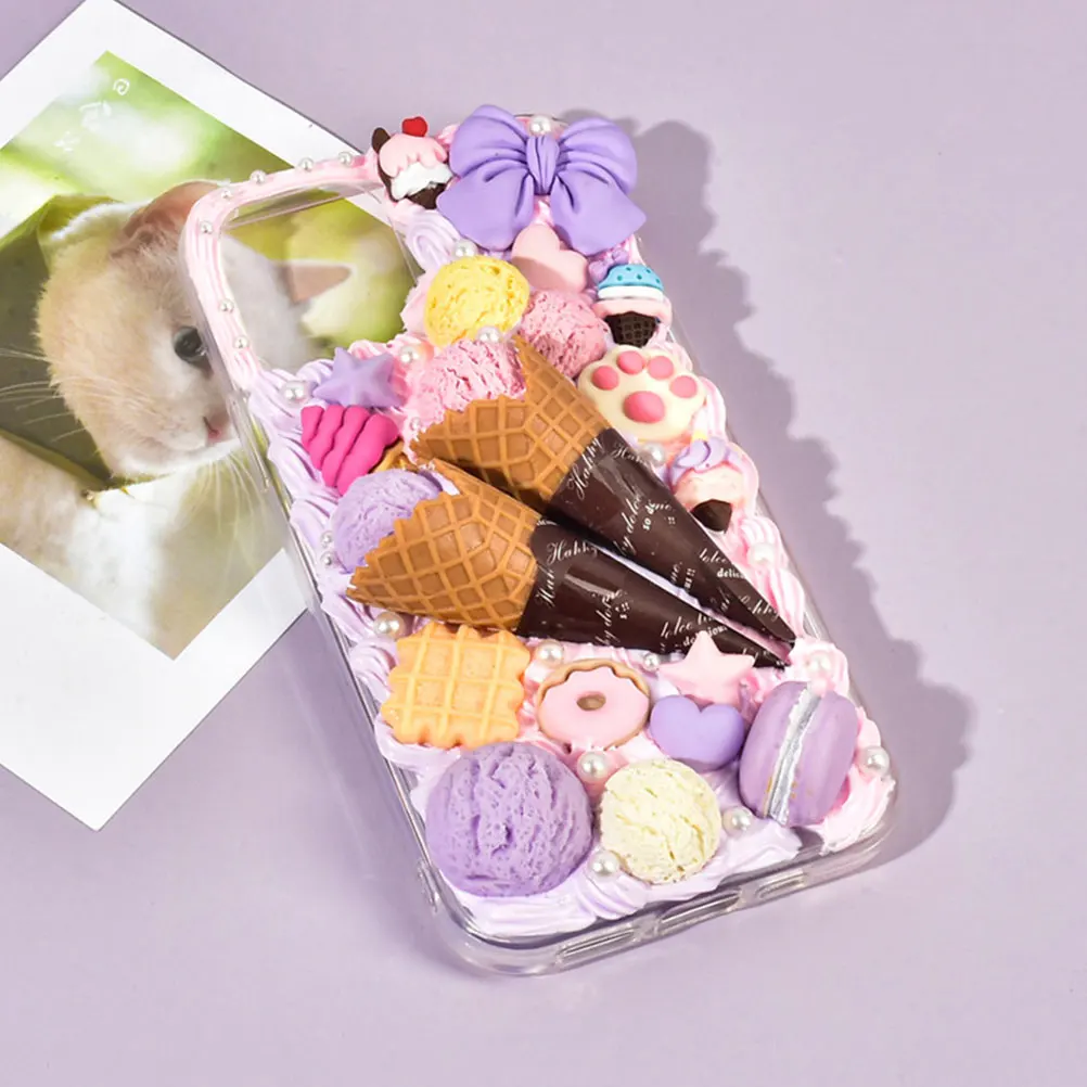 

30pcs Simulated Ice Cream Cone Fake Mini Food Toy Artificial Models Coffee Reusable Decor Montessori Education
