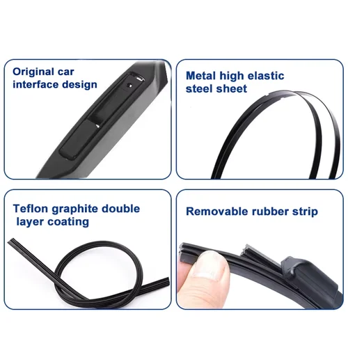 Imagen 2 del producto Limpiaparabrisas delantero de coche para Mazda 6 GJ1 GL MK3 2012 - 2017 parabrisas ventana limpia cepillos de lluvia de coche 24 ""+ 18""