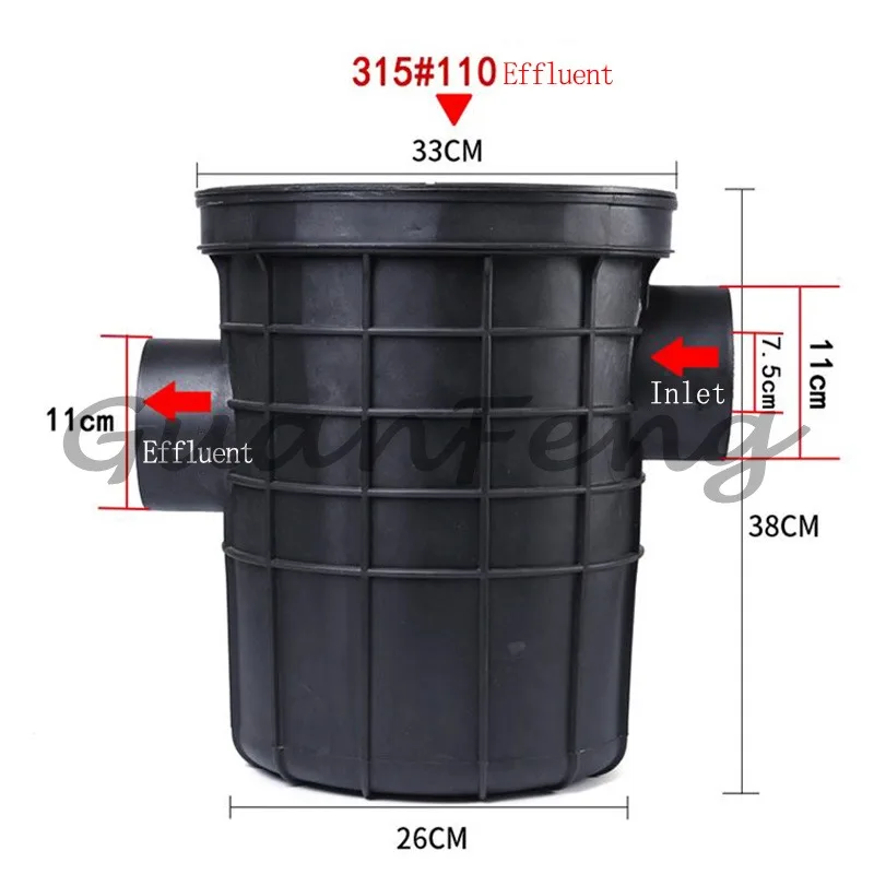 Plastic grease trap, grease trap, hair collector