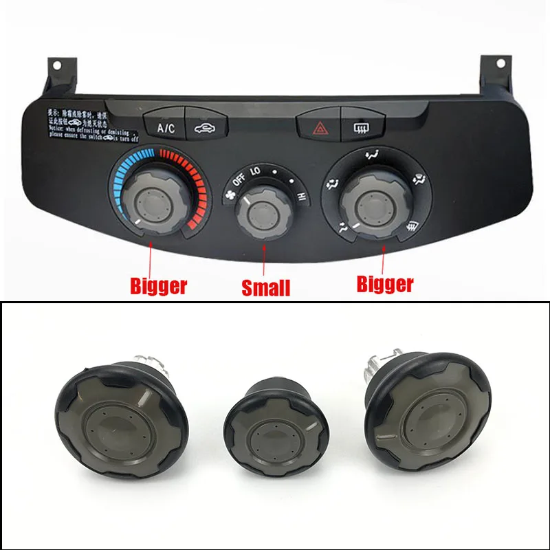 Car styling Air Conditioning knob Installation heat control Switch AC Knob for Chery Tiggo car accessorie parts