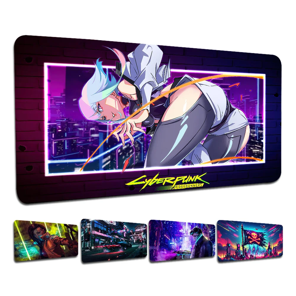 C-Cyberpunk Anti-Slip Table Mat Student Mousepad Gamer Computer Keyboard Pad Games Pad For PC Mouse Carpet