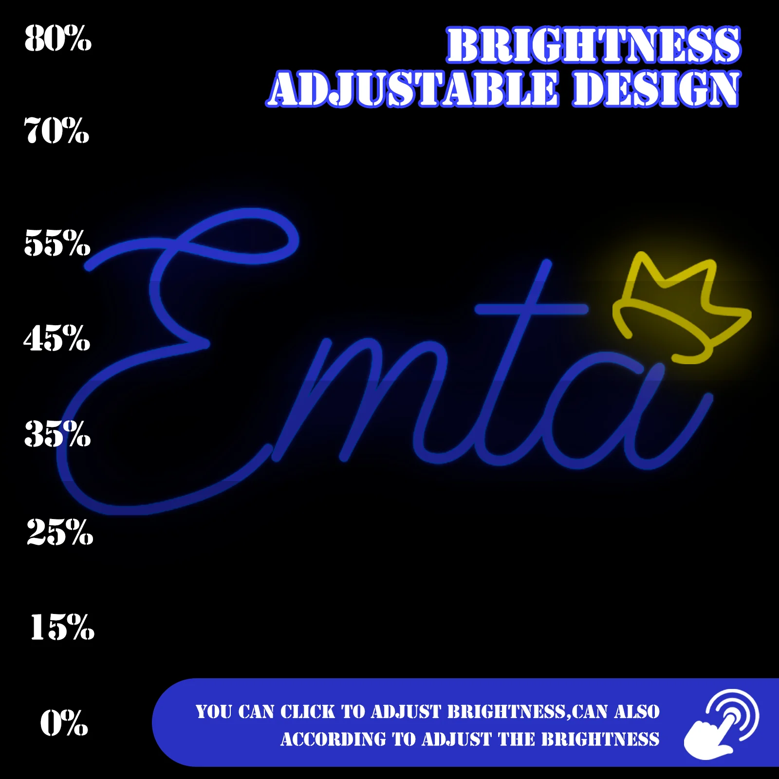 مخصص النيون تسجيل Led اسم ضوء للأطفال اسم علامات مخصصة في سن المراهقة هدية Led النيون تسجيل ل جدار ديكور ديكور غرفة نوم شخصية #2