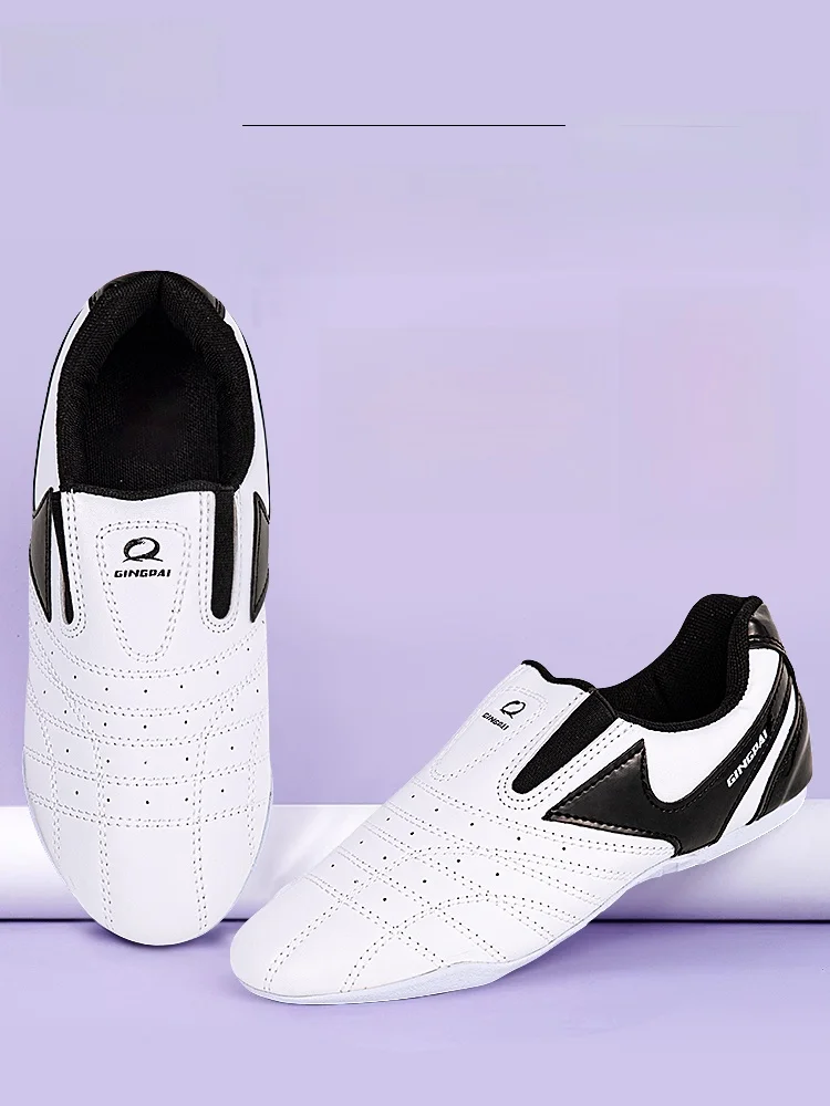 Adult Martial Arts Training Shoes Soft Bottom Breathable Fighting  Shoes Taekwondo Shoes for Men And Women Kids