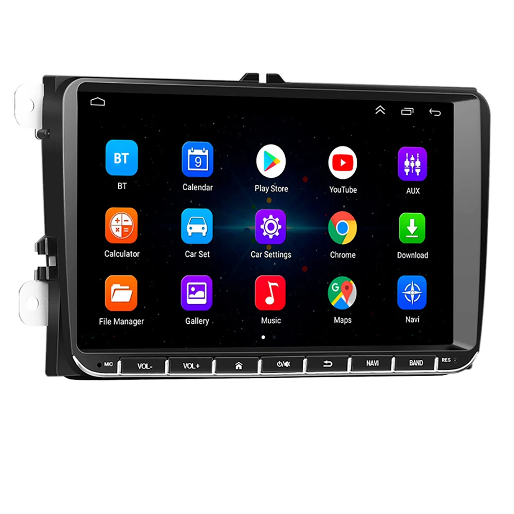 2 Din 9 Inch MP5 Player Car DVD Video Radio With BT WIFI GPS Mirror Link DC12V Carplay Android Car Player for VW Car