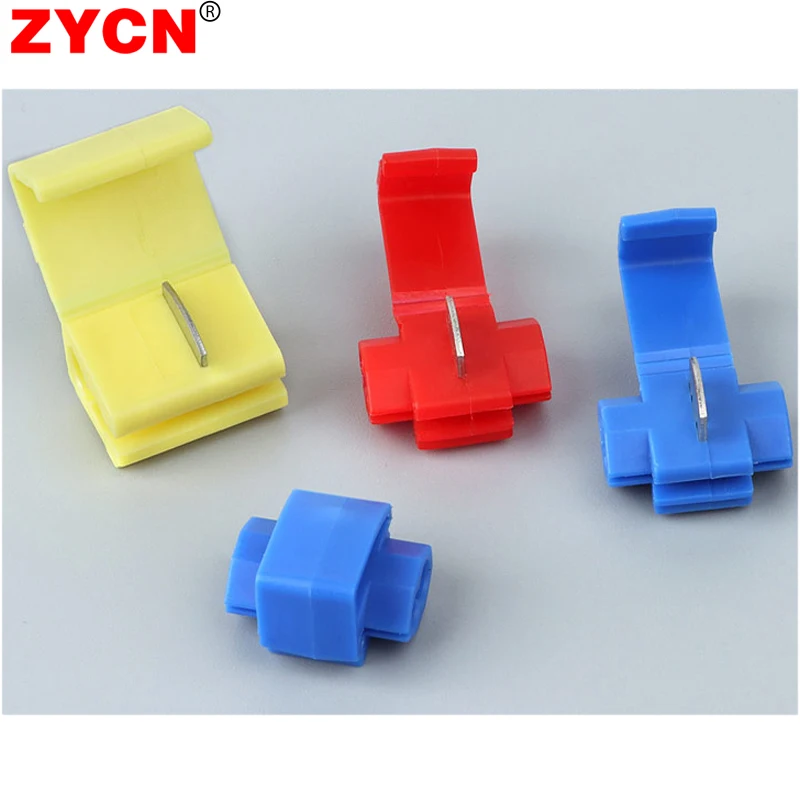 10/30/100PCS Scotch Lock Wire Connector Without Breaking Cable Insulated Line AWG 22-10 Crimp Quick Splice Electrical Terminals