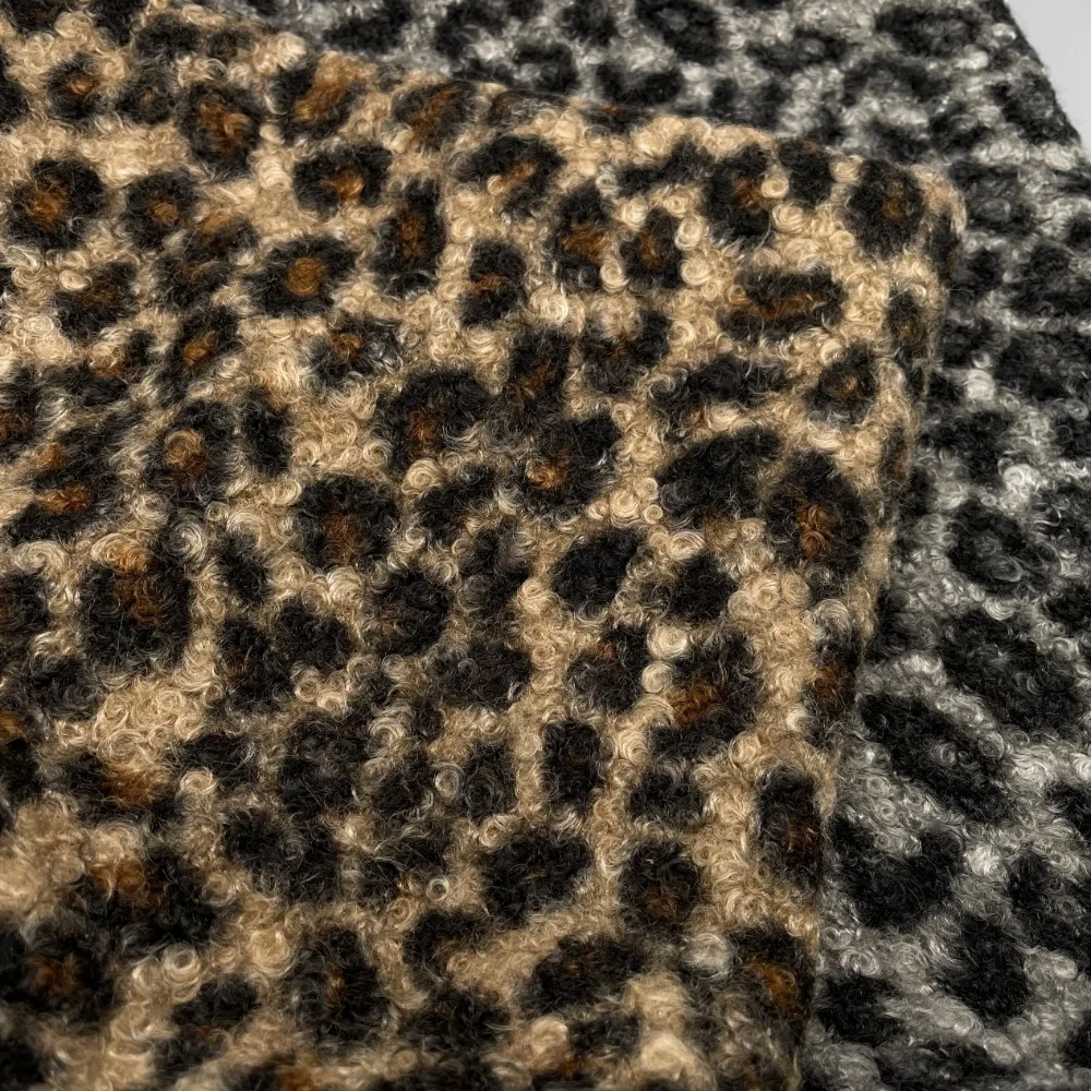 3mm Leopard Printed Plush Fabric Artificial Fur Fabric for Performance Costume Handmade Clothing Diy Cloth By The Meter Sewing - view 2
