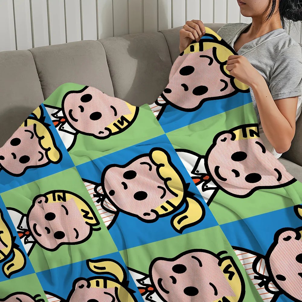 Art Cute Osamu Goods Blanket Plush Nap Sofa rug for Living Room Warm Office Bedroom Birthday Home Travel Kid Gifts