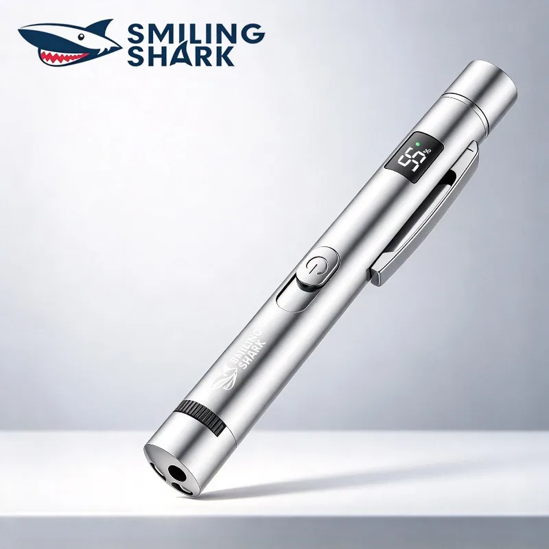 SMILING SHARK Mini UV Flashlight 4 Lighting Modes Waterproof Portable Ultraviolet Black Light For Pet Stain Detection SD5313
