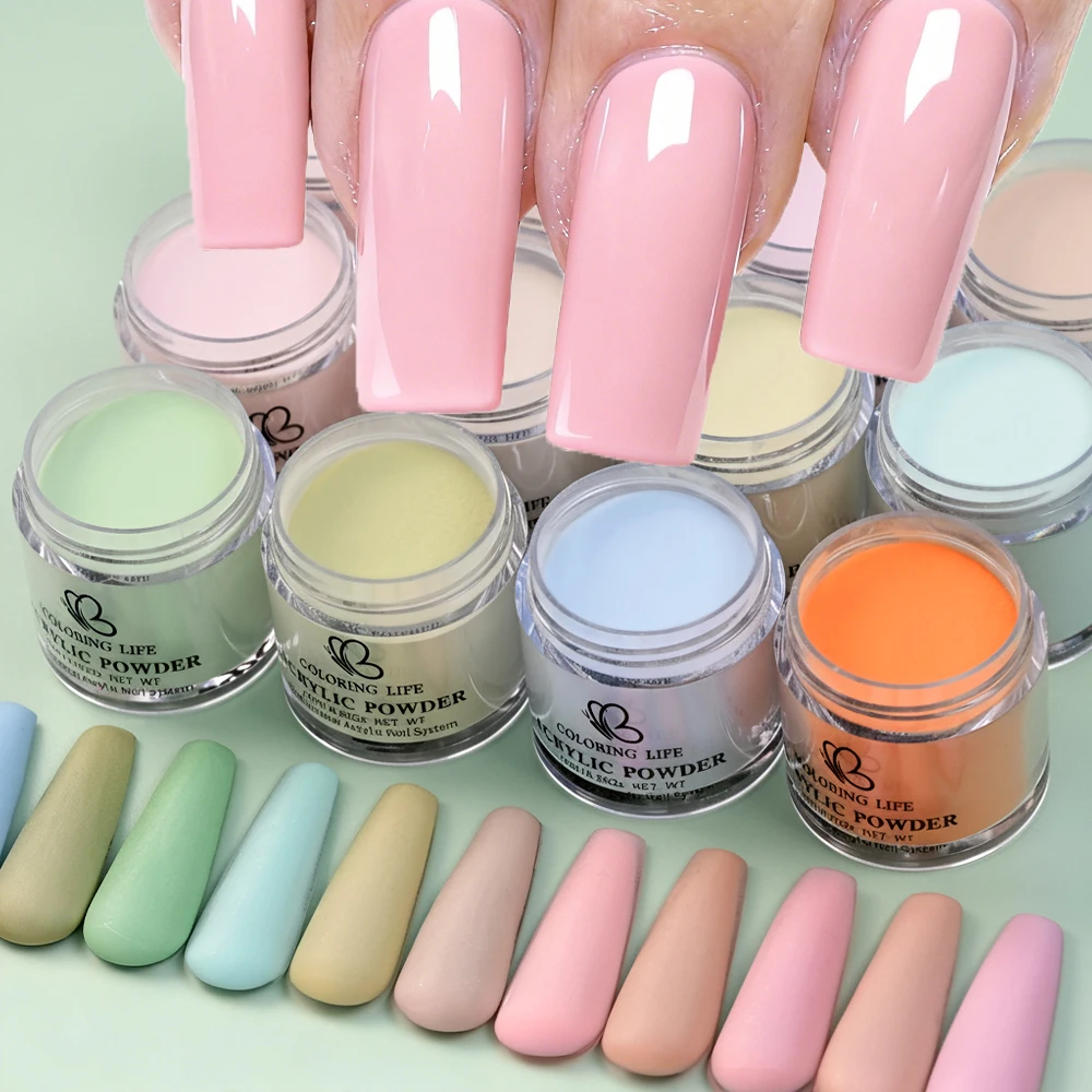 12 vasetti di polveri di cristallo per nail art Rinforzo per intaglio esteso 3 in 1 Polvere di cristallo speciale Polvere per intaglio di unghie di cristallo colorato