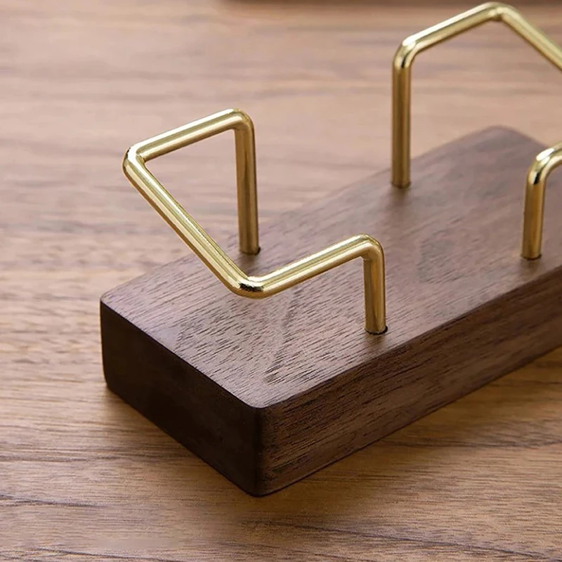 Business Card Holder Organizer Office Desk Display Stand Memo Counter Accessories Tabletop Shelf Home Wooden Card Holder Storage