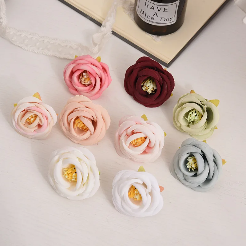 

36Pcs Rose Artificial Flowers Heads Silk Fake Flowers for Home Room Decor Marriage Wedding Decoration DIY Garland Accessories