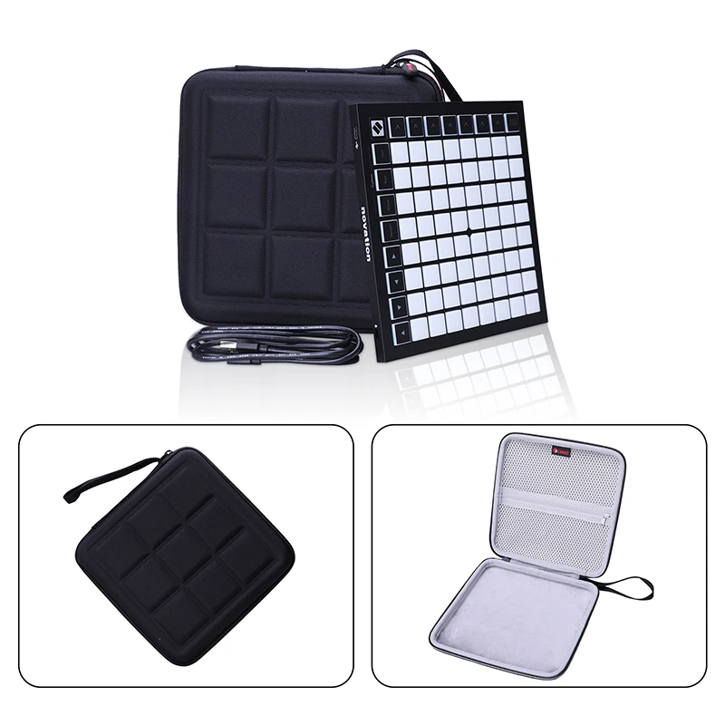 XANAD EVA Hard Case for Novation Launchpad Mini MK3 Grid Controller Protective Carrying Storage Bag