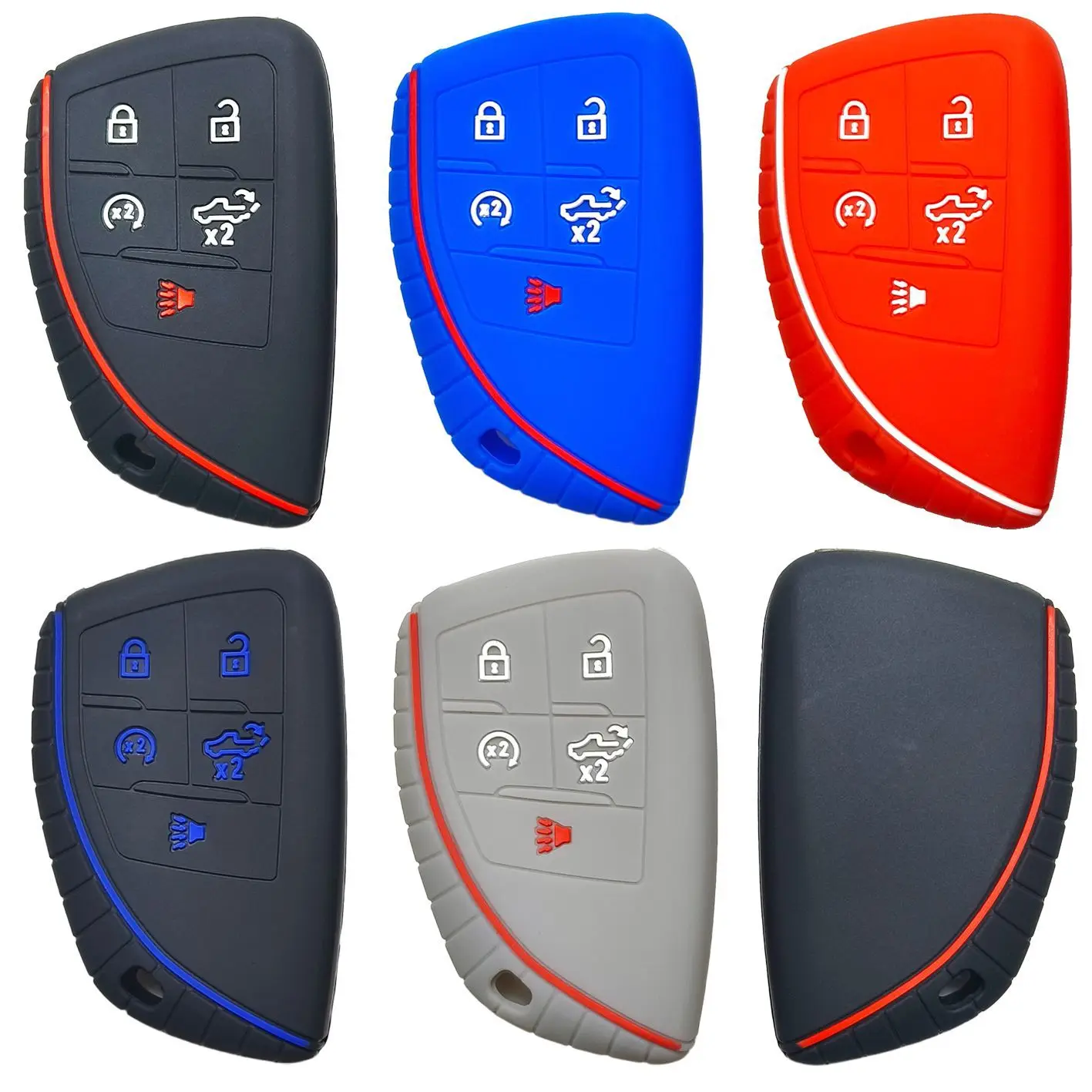 

Suitable for Buick Envision PLUS Regal Aviva Chevrolet GMC remote control 5-button silicone car key set bag