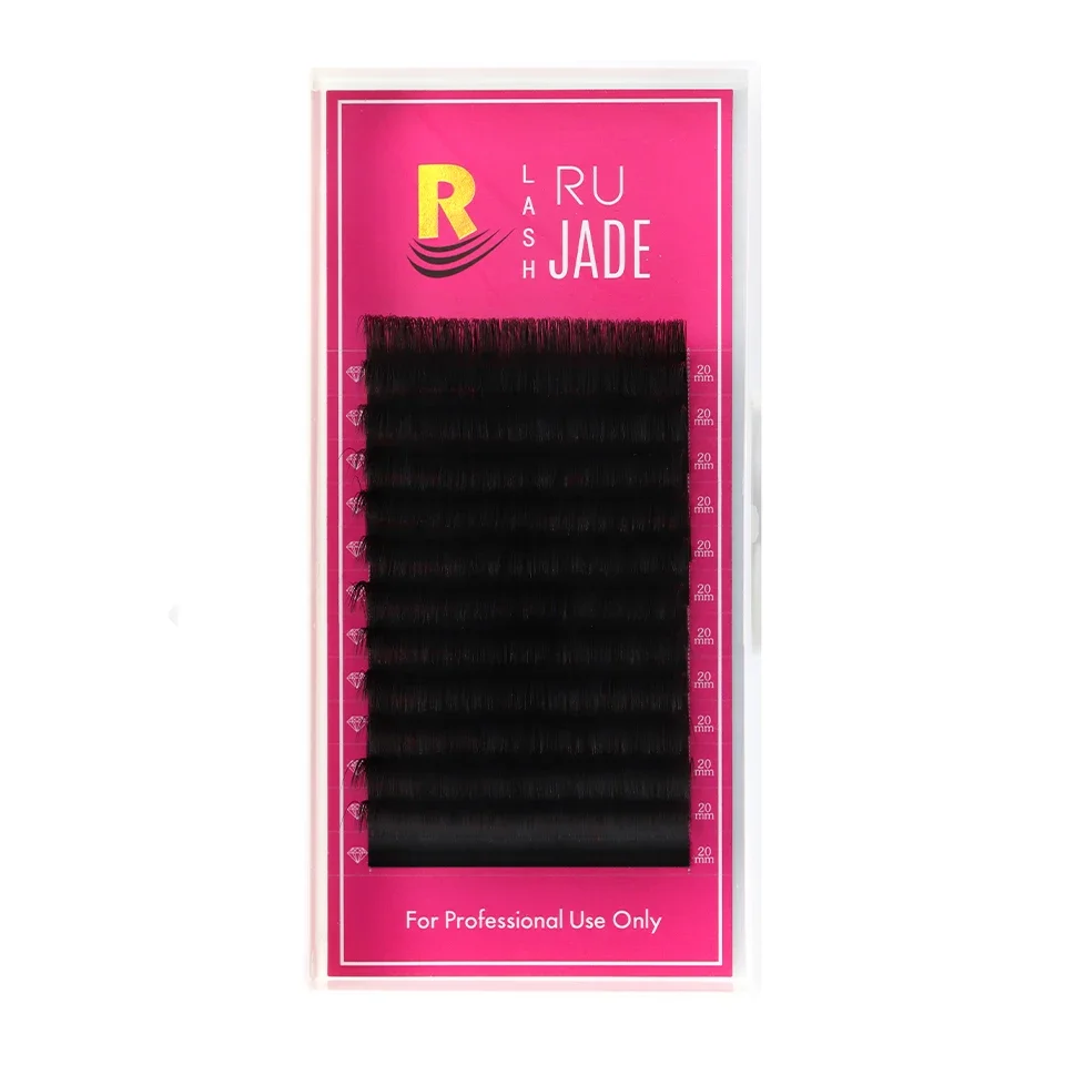 

Lashrujade 16 17 18 19 20mm Long Individual Eyelashes Extension Soft Faux Silk Mink Russian Volume Lash Extension Supplies Veyes