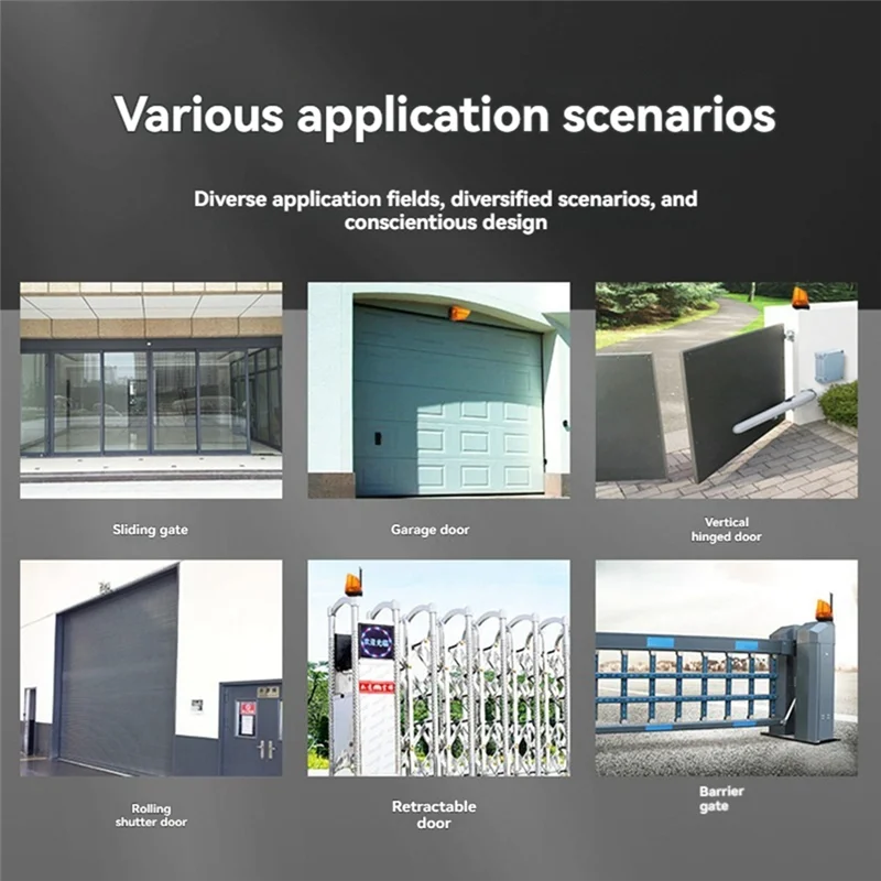 A23F-12V-220V LED Alarm Light Strobe Flashing Emergency Warning Lamp Wall Mount For Automatic Gate Opener