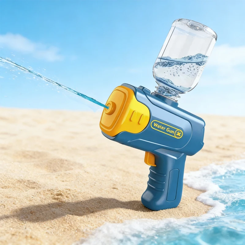 Electric Water Gun Outdoor Automatic Pistol Summer Swimming Pool Interactive Shooting Water Gun Electric Powerful For Adults