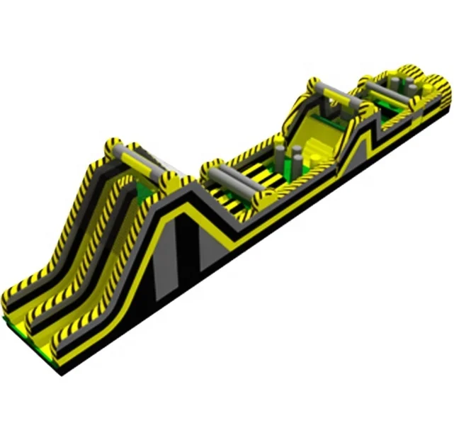 Interactive Toxic Nuclear Inflatable Obstacle Course/Event  Insane 5K Inflatable Run Obstacles