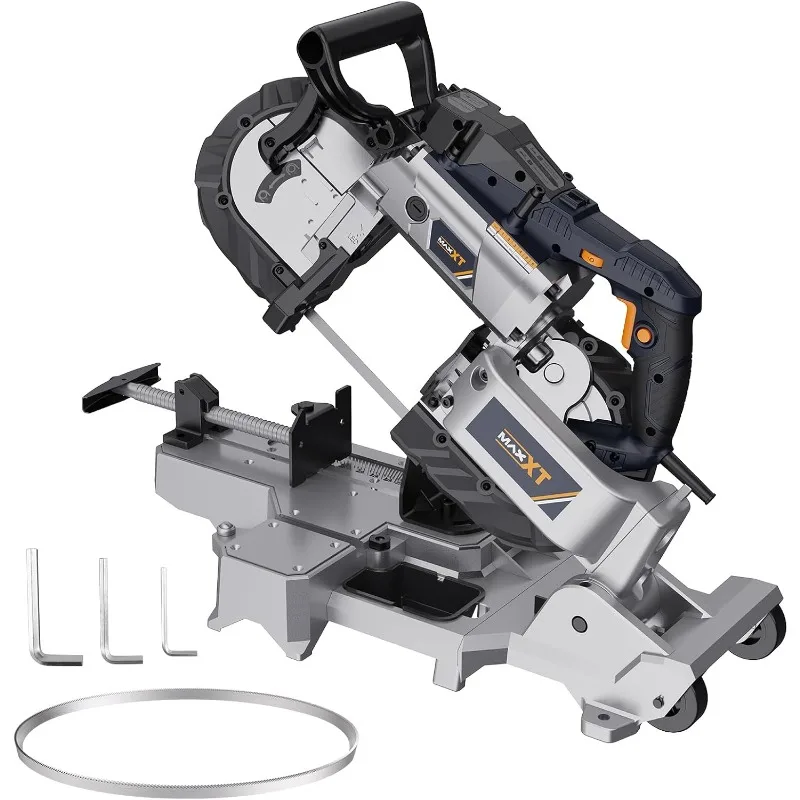 

Band Saw with Lightweight Aluminum Base, 10 Amp 5 Inch Deep Cut Bandsaw, Variable Speed Handheld Automatic