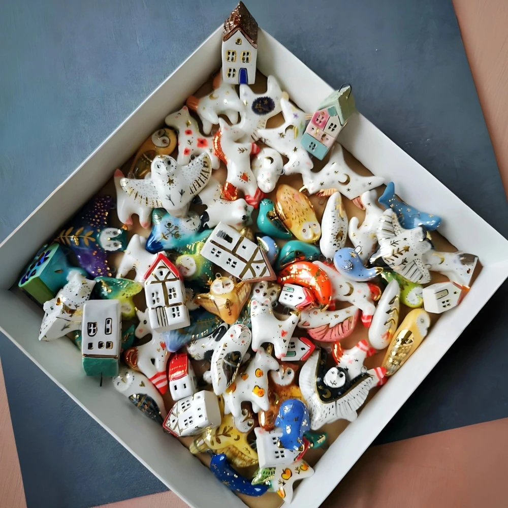 Einfache und trendige neue Tier-Serie: Einhorn, Pferd, graue Katze, DIY-Anhänger, Charms für die Schmuckherstellung – Detail 2