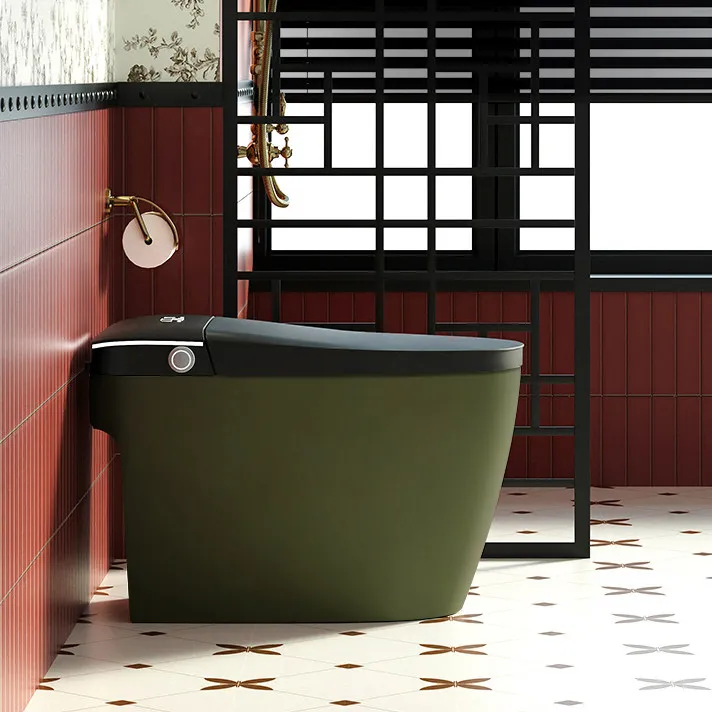 Toilet,Modern Smart Toilet Auto-Open Electric WC With Remote Control Full Automatic & Intelligent Bathroom Seat Heating