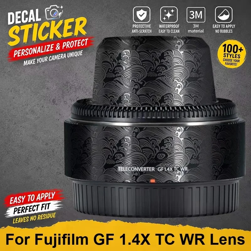 For Fujifilm GF 1.4X TC WR Lens Skin Sticker Vinyl Protective Wrap Anti-Scratch Premium Personalized Decal GF 1.4 X Matte finish
