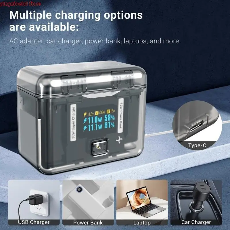 

E8BA Intelligent Charging Solution Two Way Charging Manager Intelligent Charging Box USB Charging Box Quick for Camera