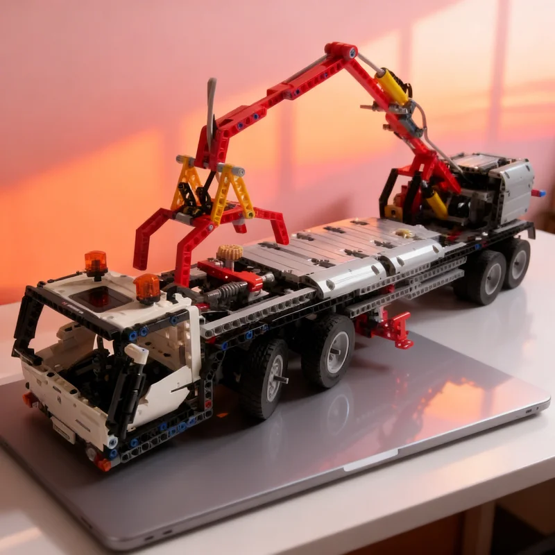 

2836pcs MOC C Model Mobile Crane Mk3 Technical Model Building Blocks Architecture Toys Christmas Gifts Education Kids Assemble