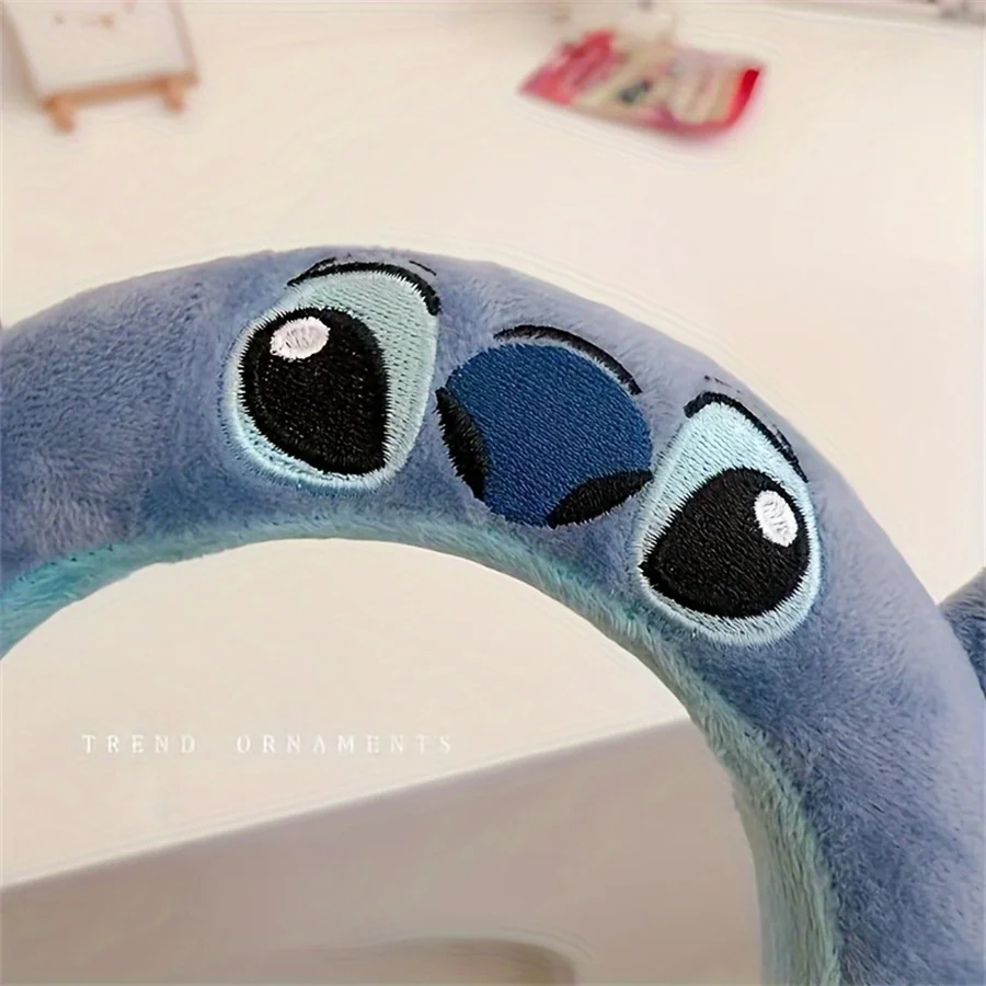 1pcs Lovely Stitch Plush Head Band Cartoon Anime Stitch Head Hoop Suitable For Women Wear Party headwear