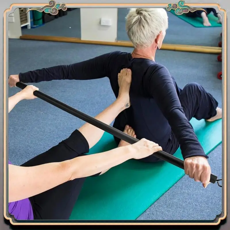 

Durable Resistance Band Bar Pilates Bar Home Bar For Strength Training Cardio Exercise - 108CM