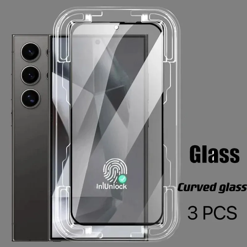 Easy Install Tempered Glass For Samsung Galaxy A14 A15 A22 A32 A53 A51 A52 A50 A35 S20 FE Automatic installer Screen Protector