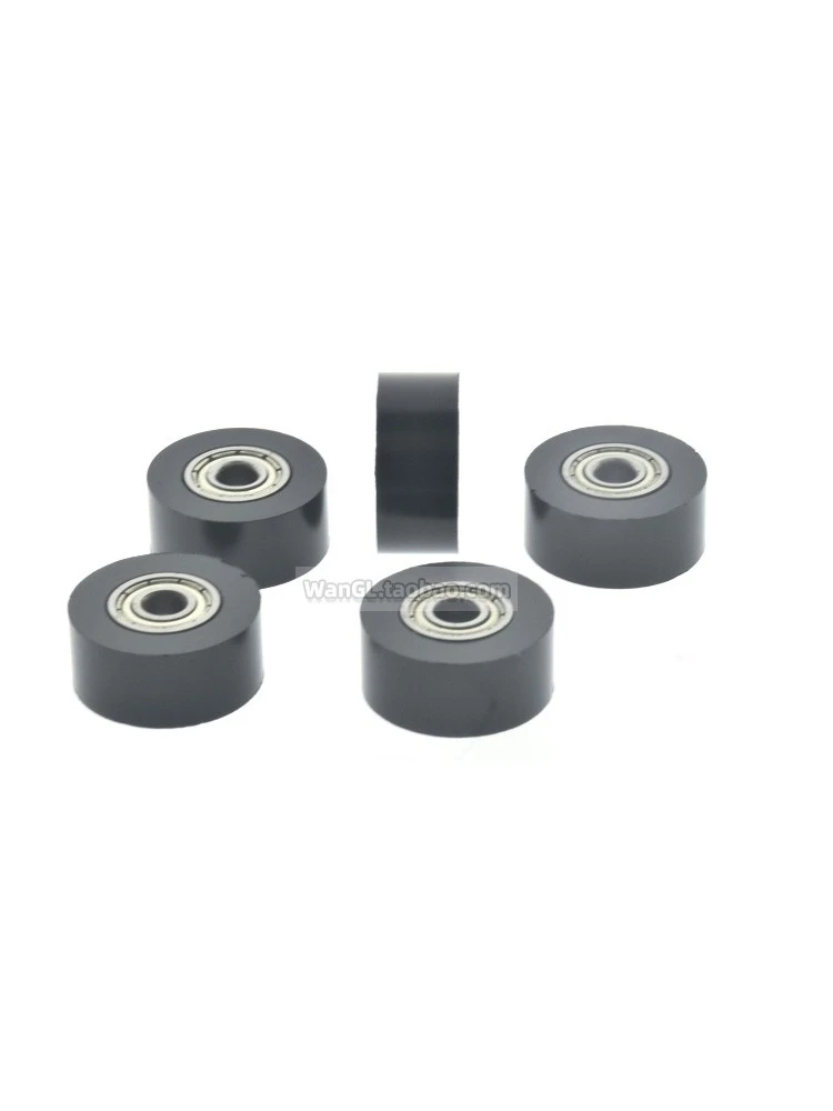 1Pc 6x20x10mm bearing wheel wrapped plastic sliding door flat black pom door and window non-standard inner hole bearing