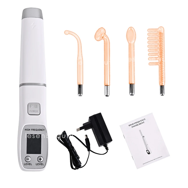 NEW 4 in 1 High Frequency Electrotherapy Wand Anti-wrinkle Anti-aging Acne Spot Removal Eye Bag Removal Home Beauty Instrument V