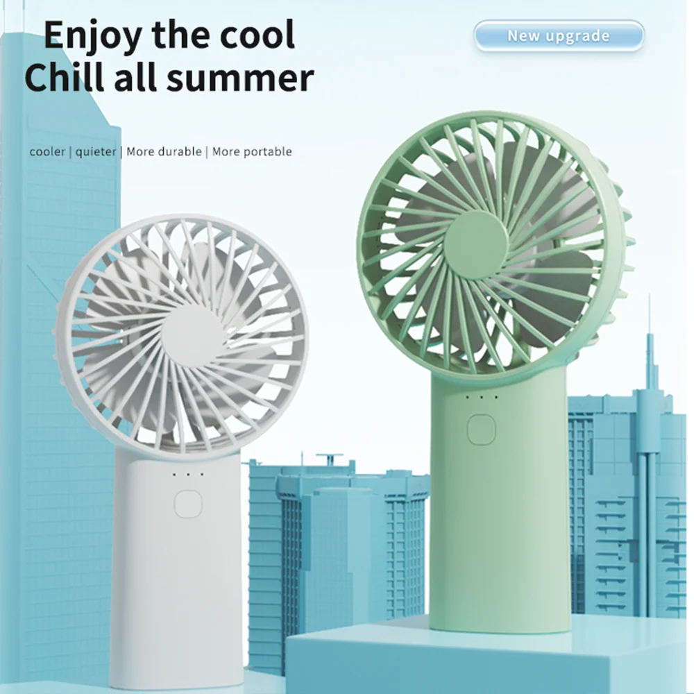 Mini ventilador portátil Air Cooler, bateria 1200mAh, USB recarregável, portátil, sem fio, Camping Fans produtos, ventilador para o verão, novo