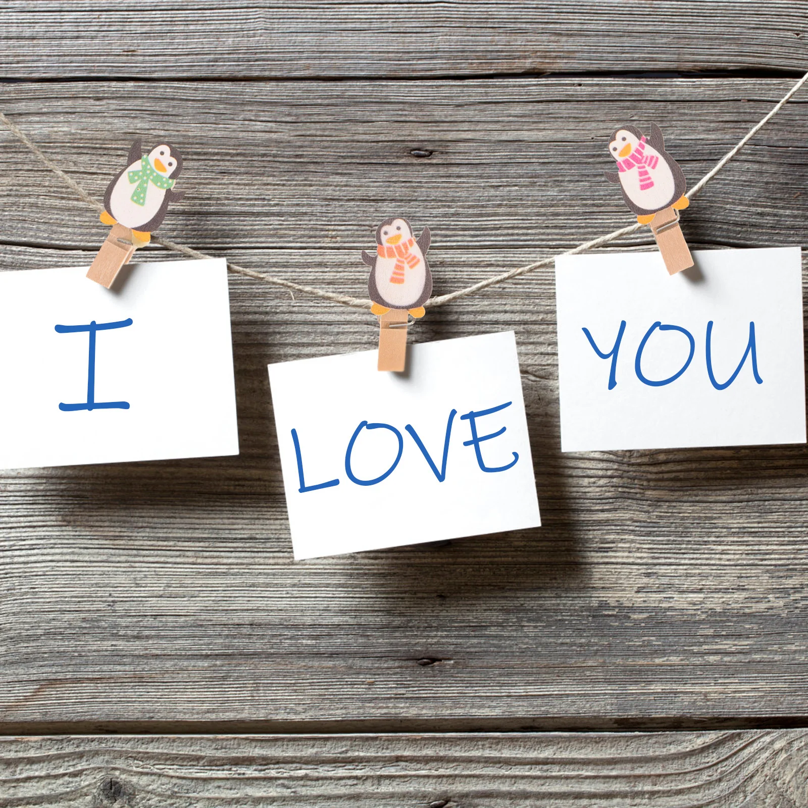 

10pcs Christmas Penguin Clips Wooden Photo Holder For Craft Decoration Diy Picture Display Wood Clip Message Holder