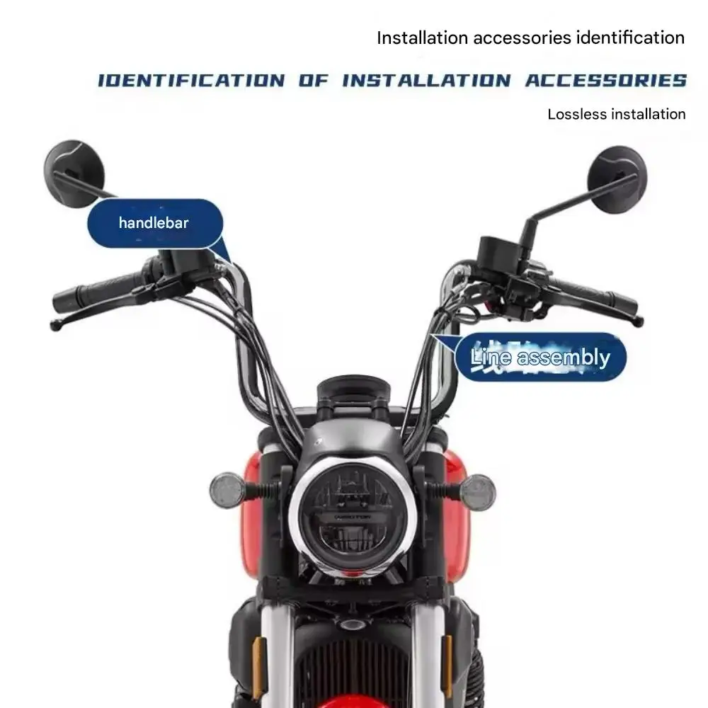 دراجة نارية 22 مللي متر سميكة 82 سنتيمتر طول متوافقة مع المقاود العالية لناقل الحركة الأوتوماتيكي ل QJMOTOR 300SRV SRV300 300Srv