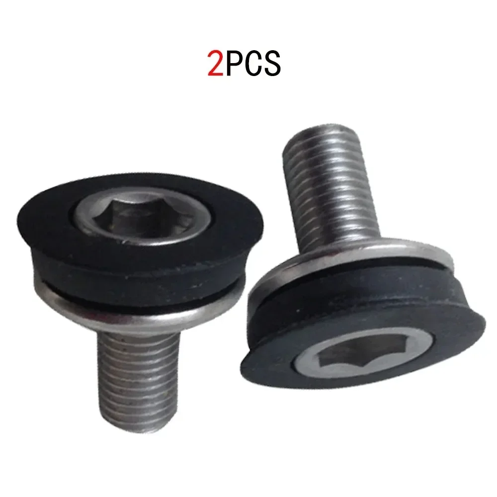 2 PCS Cycle Bike Bicycle Bottom Bracket Axle Allen Key Crank Arm Bolts M8 Screw Outdoor Riding Replacement Parts