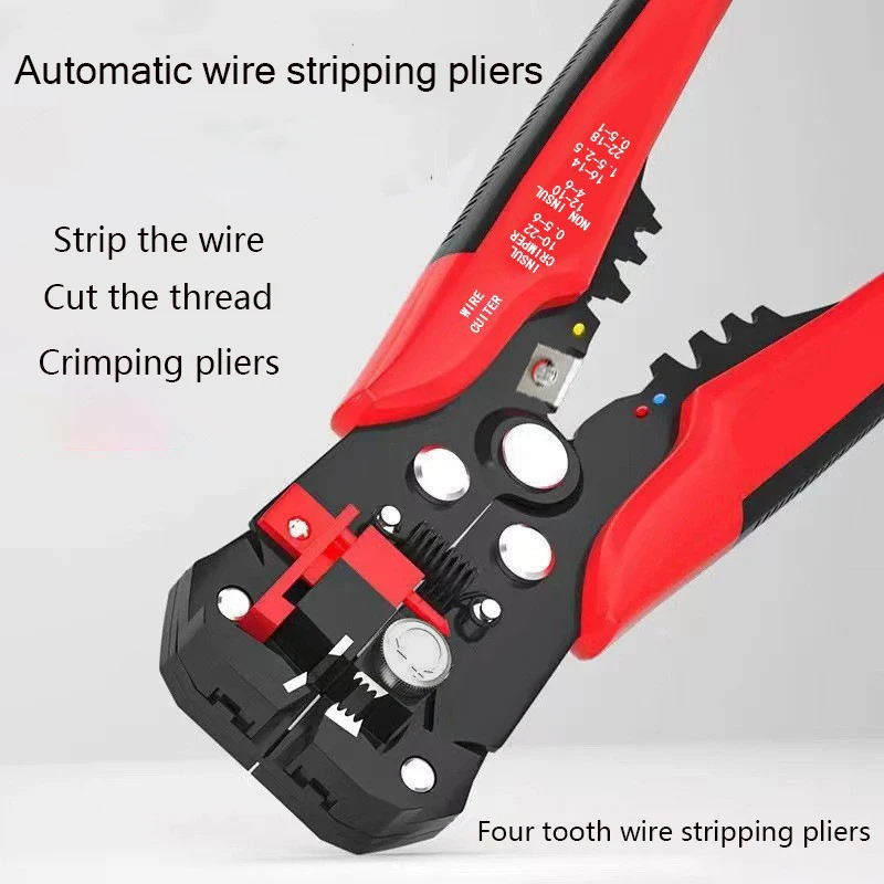 Professional Electrician Wire Tool Universal Cable Wire Stripper Cutter Crimper Automatic Crimping Stripping Plier