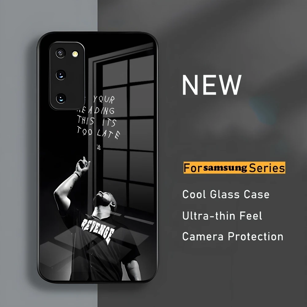 Rapper Drake Phone Case For Samsung S24 23 A54 S21 S22 Ultra A 42 32 52 51 Note 23 S10 E Plus S20 FE Pro A12 glass cover