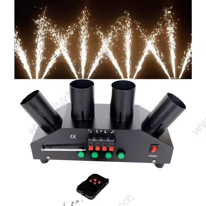 

4-pin Remote Control Indoor Stage Spark Ignition System Wedding Party Decoration Fountain Cold Spark